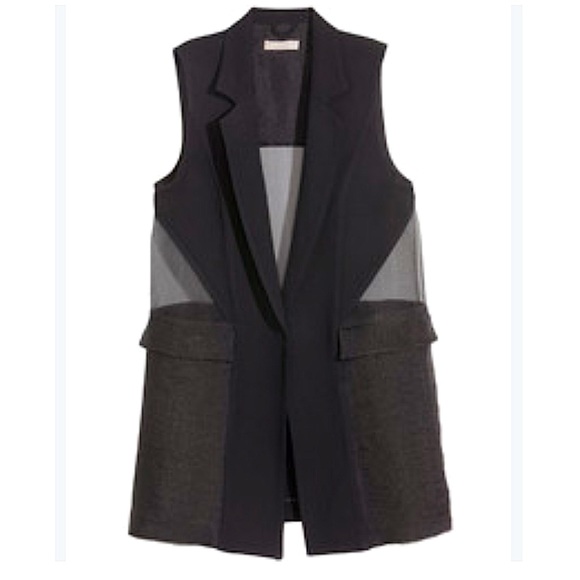 NWOT Black Sleeveless Blazer by H&M - Picture 2 of 9